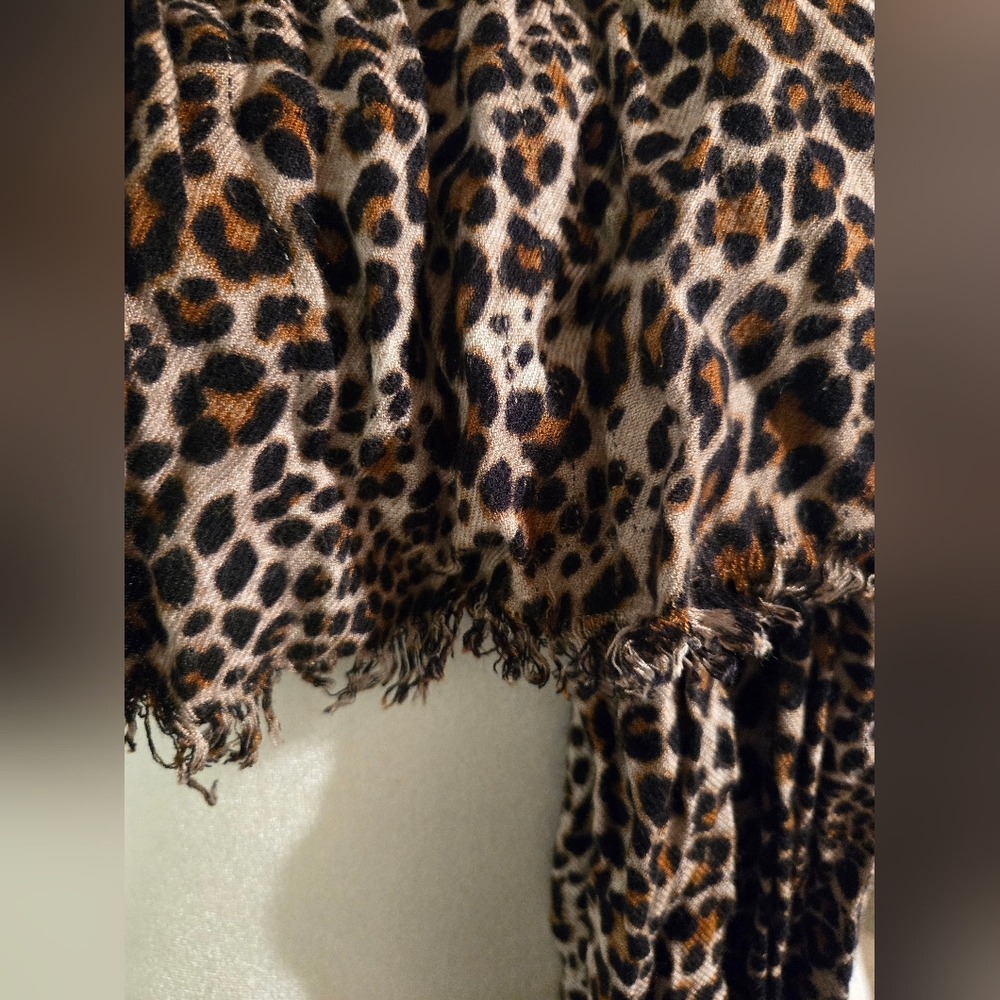 Leopard Print Scarf - Picture 2 of 5